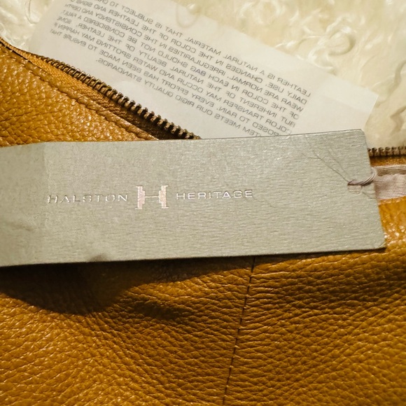 Halston Heritage Tan Pebbled Leather Hobo Bag - Picture 8 of 9